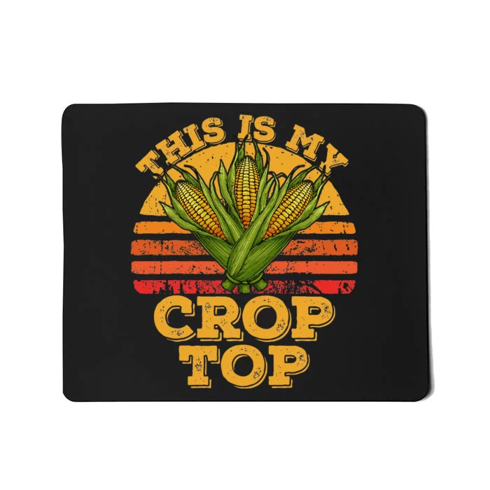 This Is My Crop Funny Farmer Farming Corn Lover Retro Mousepad