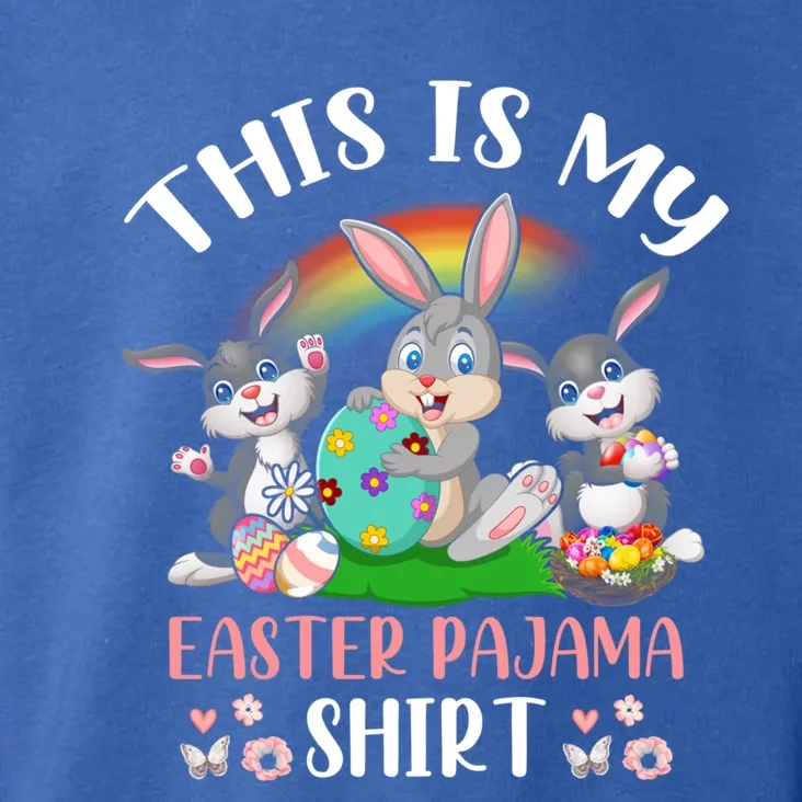 This Is My Easter Pajama Cute Easter Bunny Eggs Gift Toddler Hoodie