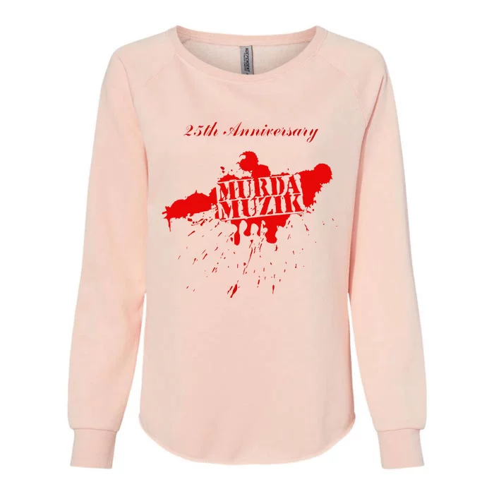 The Infamous Mobb Deep 25th Anniversary Murda Muzik Womens California Wash Sweatshirt