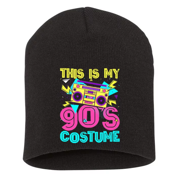 This Is My 90s Costume Retro 90s Music Theme Party Nineties Short Acrylic Beanie