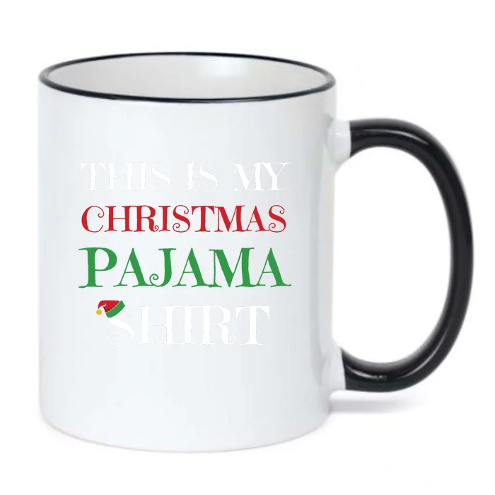 This Is My Christmas Pajama Long Sleeve Long Sleeve Black Color Changing Mug