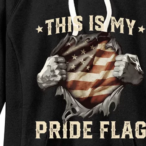 This Is My Pride Flag Patriotic For Men Women Women's Fleece Hoodie