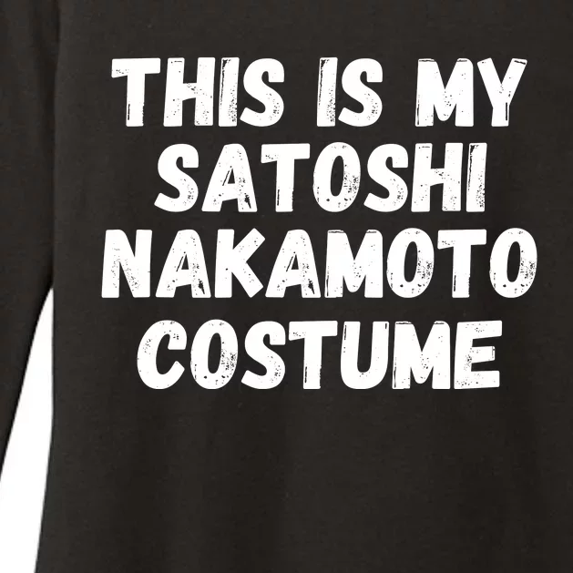 This Is My Satoshi Costume, Satoshi Nakamoto, Bitcoin, Cryptocurrency Womens CVC Long Sleeve Shirt