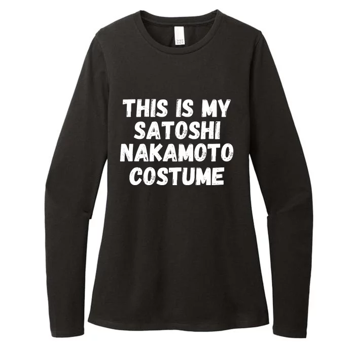 This Is My Satoshi Costume, Satoshi Nakamoto, Bitcoin, Cryptocurrency Womens CVC Long Sleeve Shirt