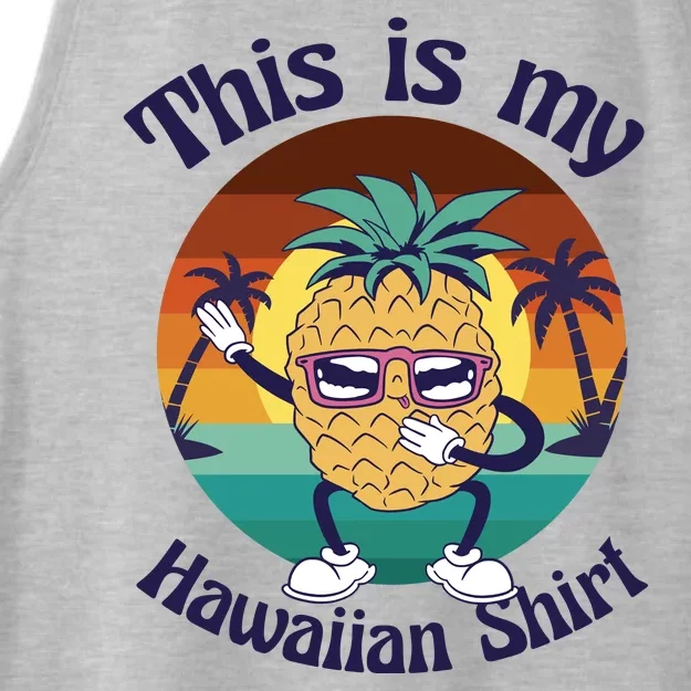 This Is My Hawaiian Shirt Funny Hawaii Ladies Tri-Blend Wicking Tank