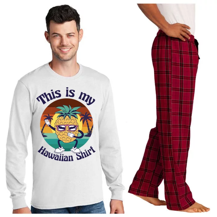 This Is My Hawaiian Shirt Funny Hawaii Long Sleeve Pajama Set