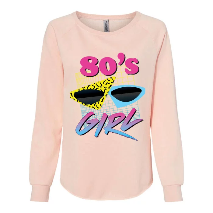 This Is My 80s Girl Costume Party Gift Womens California Wash Sweatshirt