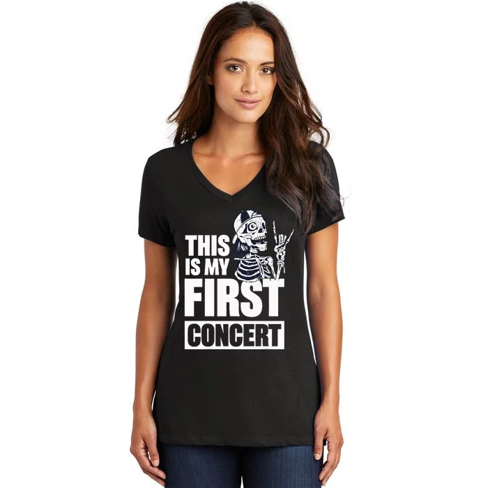 This Is My First Concert Women's V-Neck T-Shirt