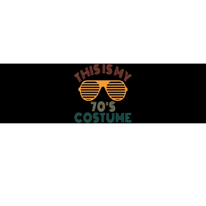 This Is My 70s Costume Retro 80s 90s Party Bumper Sticker