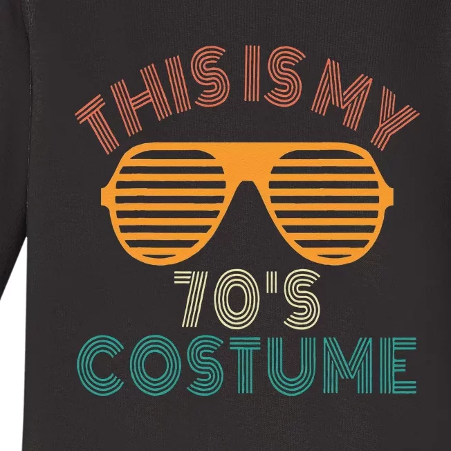 This Is My 70s Costume Retro 80s 90s Party Baby Long Sleeve Bodysuit