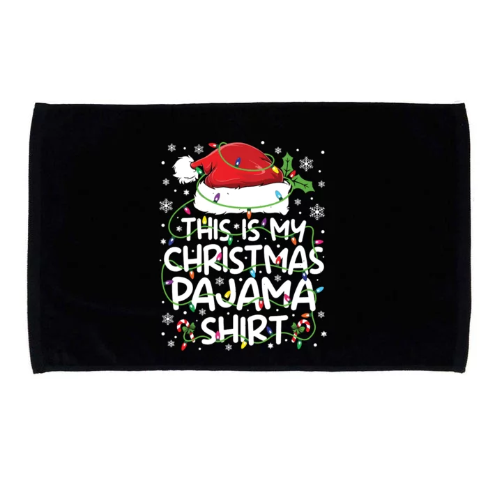 This Is My Christmas Pajamas Microfiber Hand Towel