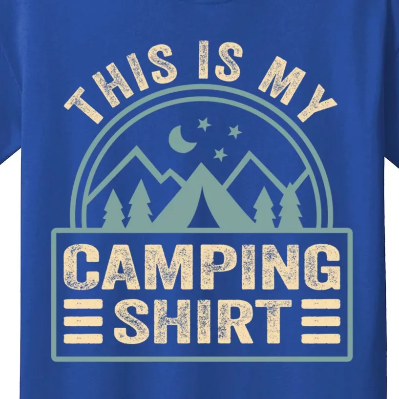 This Is My Camping Great Gift Camp Camper Camping Graphic Gift Kids T-Shirt