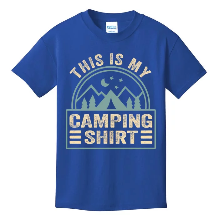 This Is My Camping Great Gift Camp Camper Camping Graphic Gift Kids T-Shirt