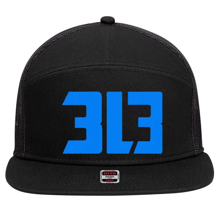 This is my Detroit 313 Michigan Distressed 7 Panel Mesh Trucker Snapback Hat