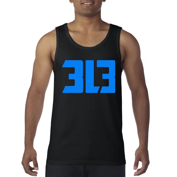 This is my Detroit 313 Michigan Distressed Tank Top