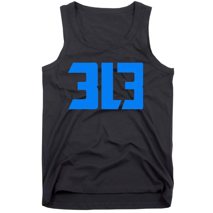 This is my Detroit 313 Michigan Distressed Tank Top