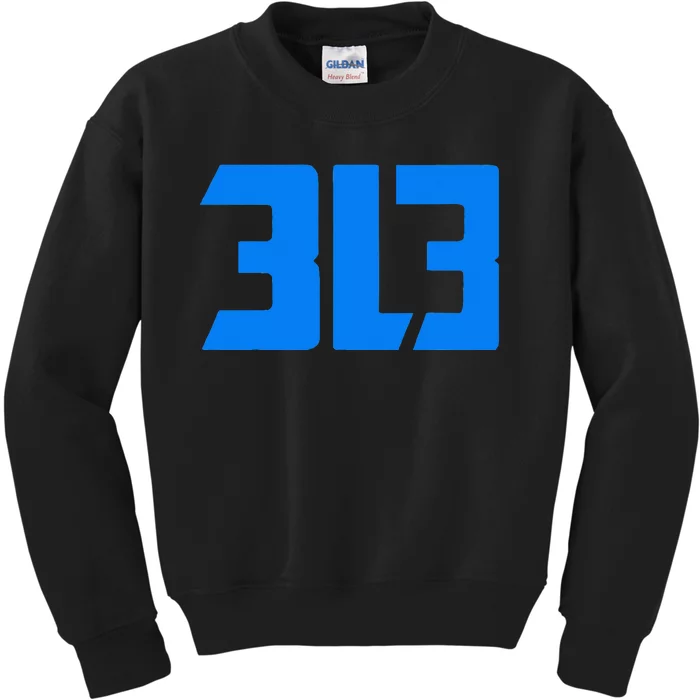 This is my Detroit 313 Michigan Distressed Kids Sweatshirt