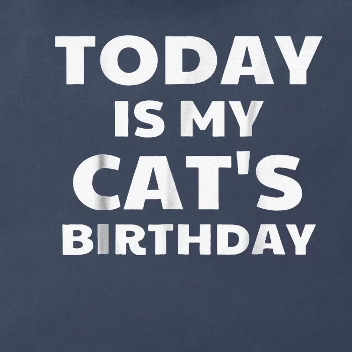 Today Is My Cat S Birthday Funny Cat Zip Tote Bag