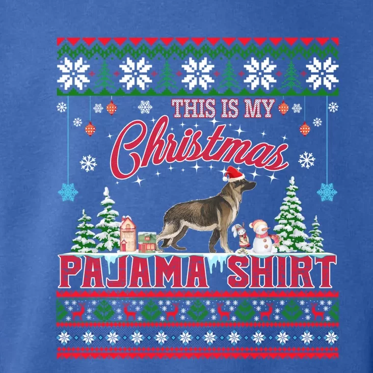 This Is My Christmas Pajama Ger Shepherd Ugly Sweater Funny Gift Toddler Hoodie