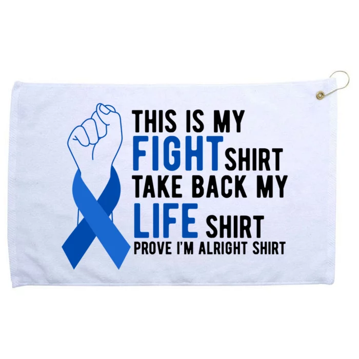 This Is My Fight Colon Cancer Awareness Grommeted Golf Towel