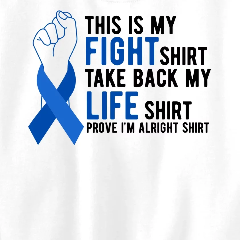 This Is My Fight Colon Cancer Awareness Kids Sweatshirt