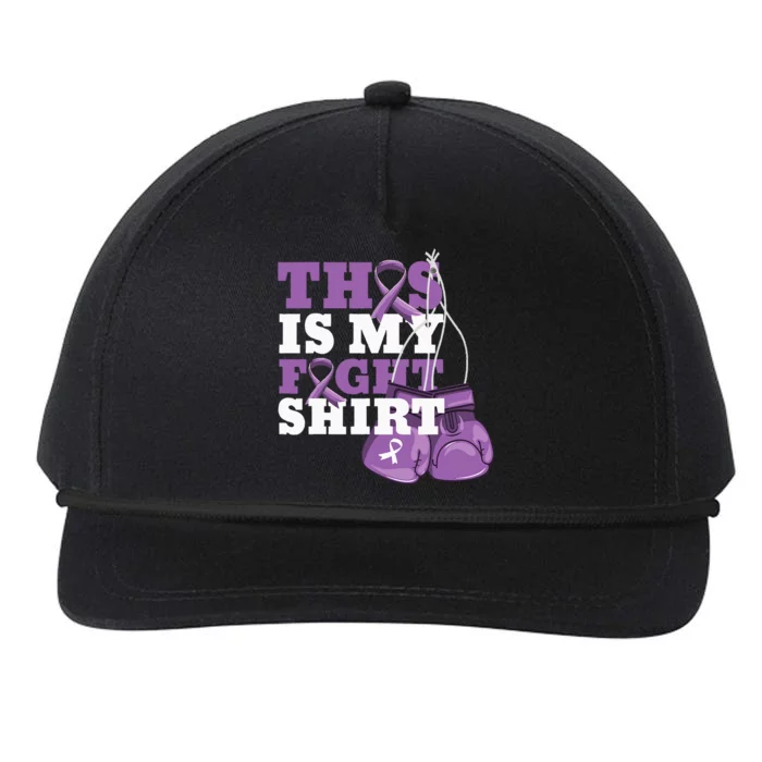 This Is My Fight Alzheimer Fighter Support Strong Snapback Five-Panel Rope Hat