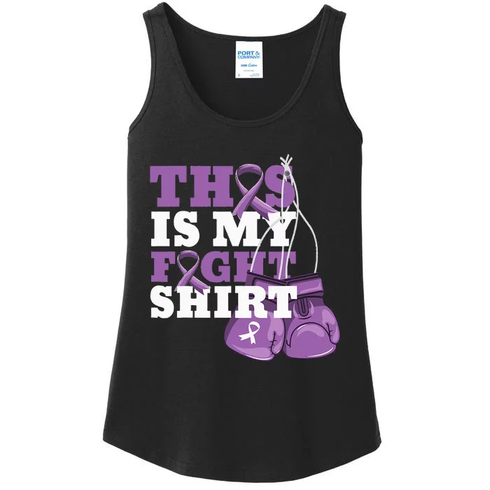 This Is My Fight Alzheimer Fighter Support Strong Ladies Essential Tank