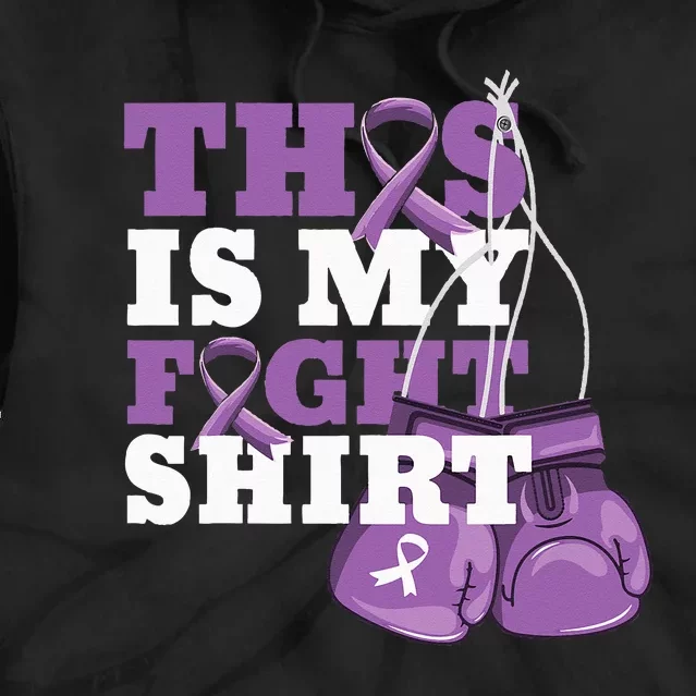 This Is My Fight Alzheimer Fighter Support Strong Tie Dye Hoodie