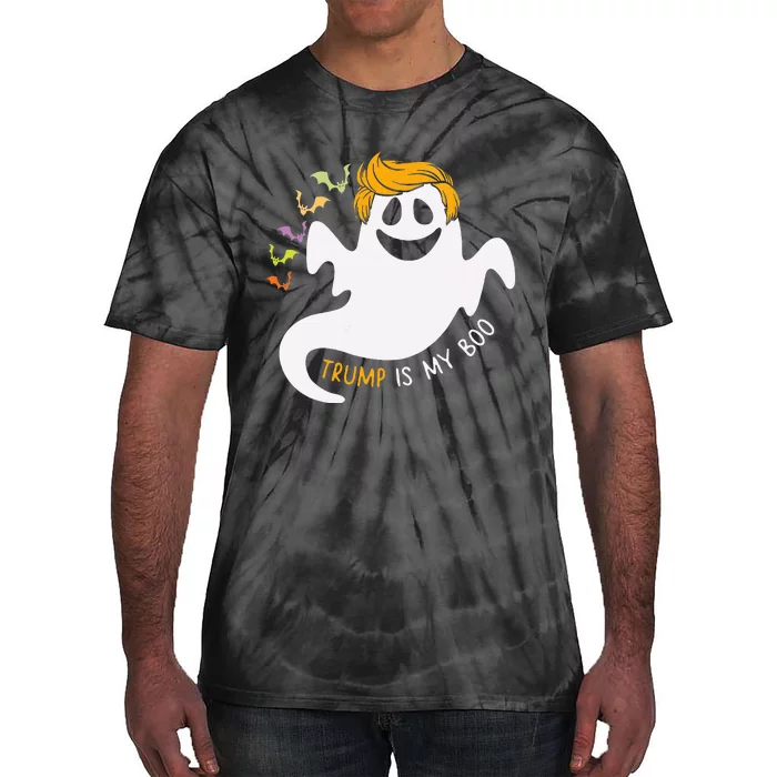 Trump Is My Boo Trump 2024 Hair Funny Ghost Halloween Boo Tie-Dye T-Shirt