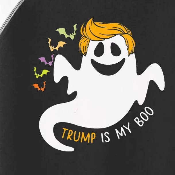 Trump Is My Boo Trump 2024 Hair Funny Ghost Halloween Boo Toddler Fine Jersey T-Shirt