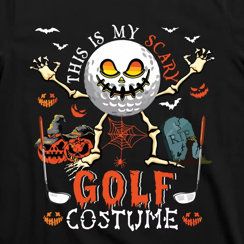 This Is My Scary Golf Costume Halloween Skeleton Lover T-Shirt