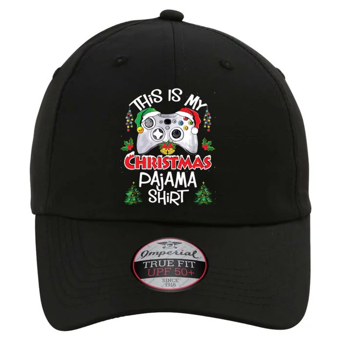 This Is My Christmas Pajama Santa Hat Gamer Video Games The Original Performance Cap