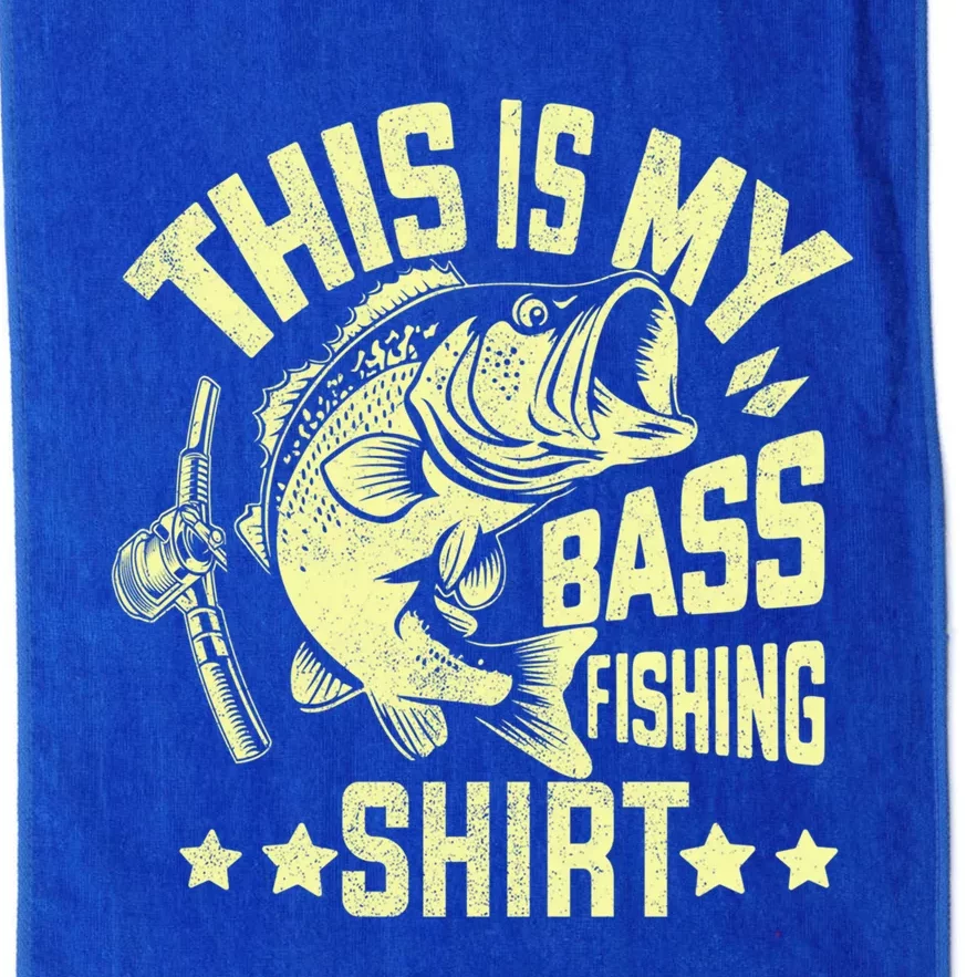 This Is My Bass Fishing Gift Bass Fishing Cool Gift Platinum Collection Golf Towel