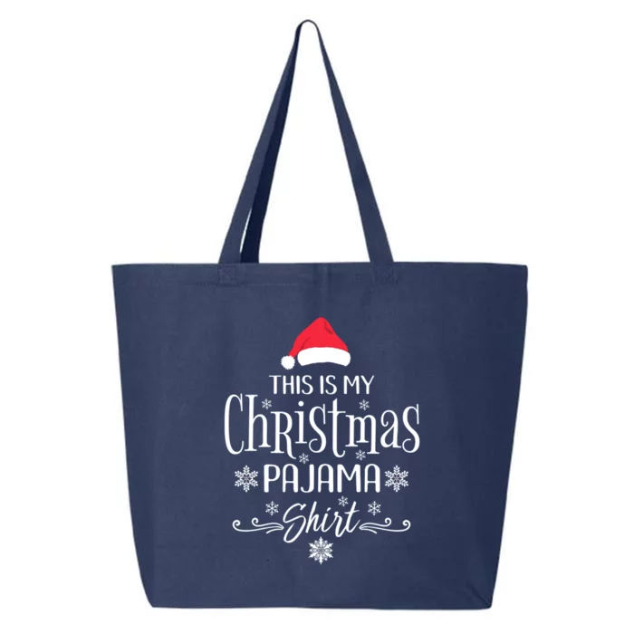 This Is My Christmas Pajama Gift Funny Christmas Funny Gift 25L Jumbo Tote