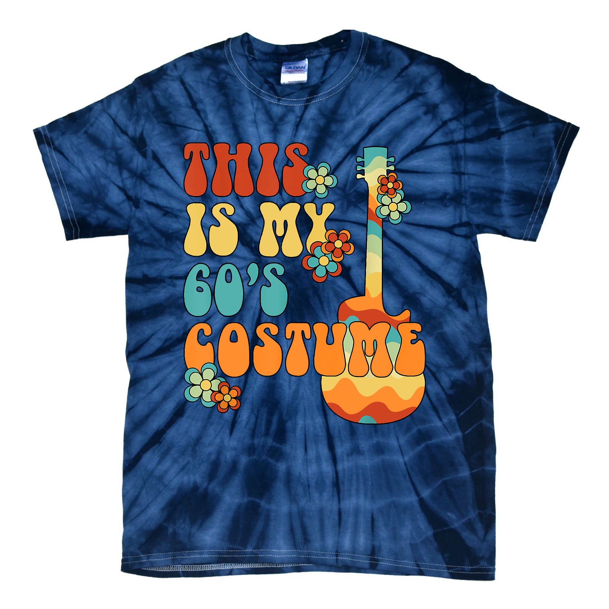 This Is My 60's Costume 60s Party Outfit Groovy Hippie Style Tie-Dye  T-Shirt | TeeShirtPalace