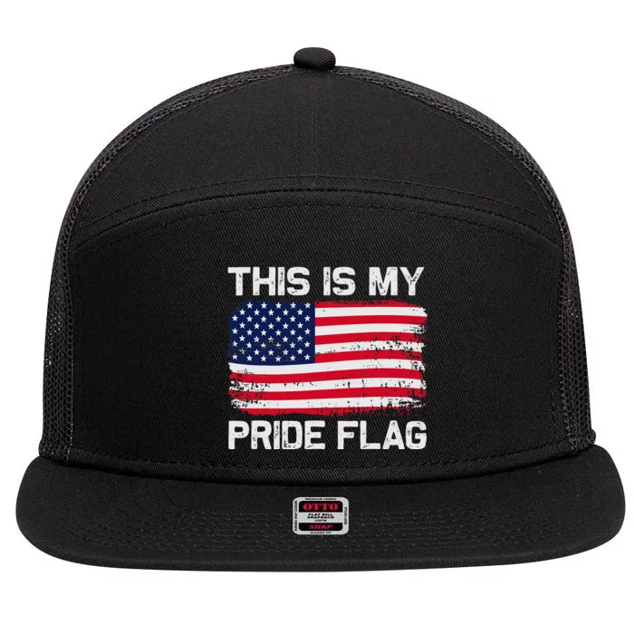 This Is My Pride Flag 7 Panel Mesh Trucker Snapback Hat