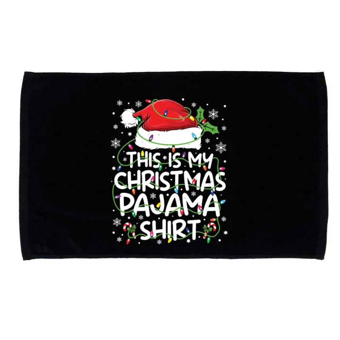 This Is My Christmas Pajamas Microfiber Hand Towel