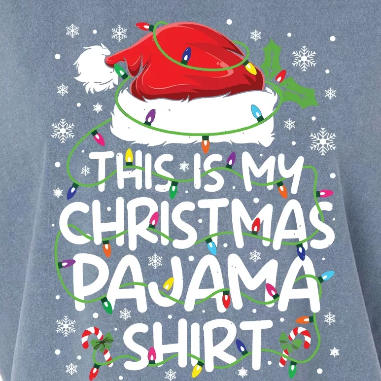 This Is My Christmas Pajamas Garment-Dyed Women's Muscle Tee