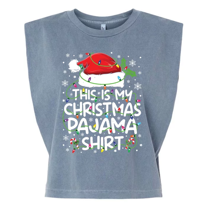 This Is My Christmas Pajamas Garment-Dyed Women's Muscle Tee