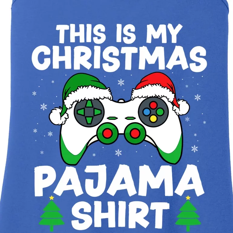 This Is My Christmas Pajama Video Game Gamer Christmas Gift Ladies Essential Tank