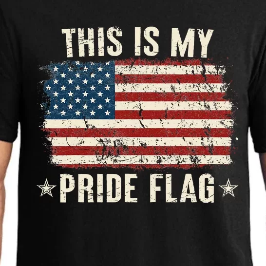 This Is My Pride Flag USA American 4th Of July Patriotic Pajama Set