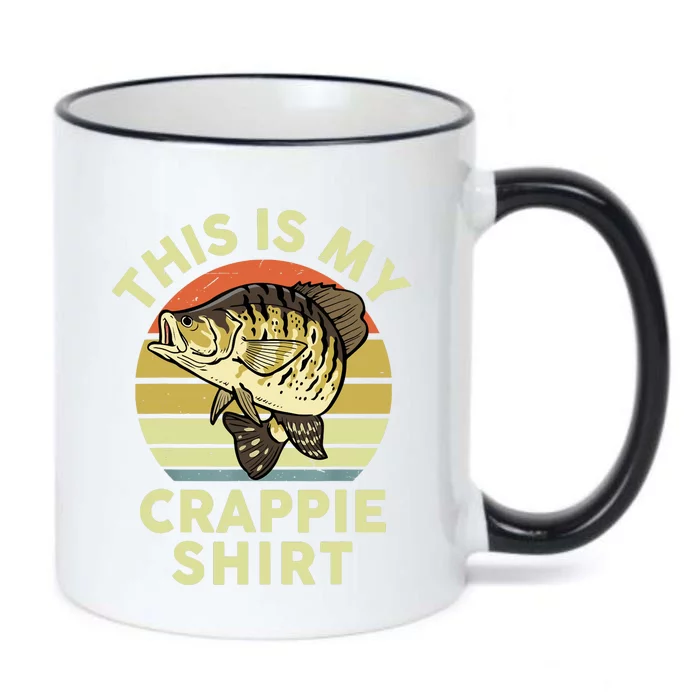 This is My Crappie Bass Fish Funny Dad Black Color Changing Mug