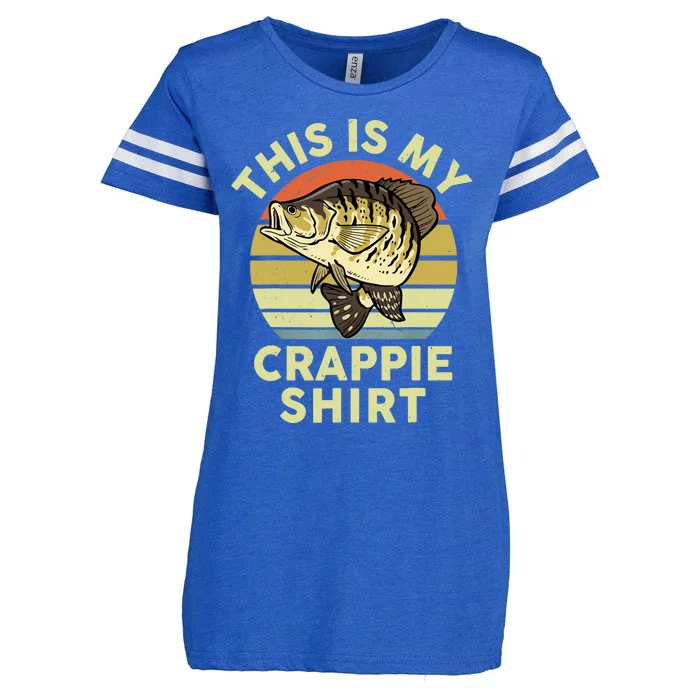 This is My Crappie Bass Fish Funny Dad Enza Ladies Jersey Football T-Shirt