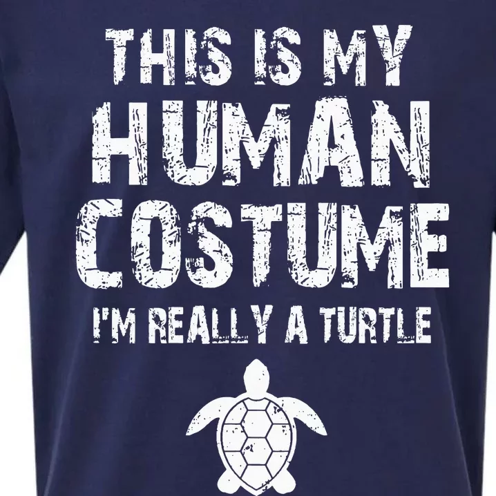 This Is My Human Costume I'm Really A Turtle Sueded Cloud Jersey T-Shirt