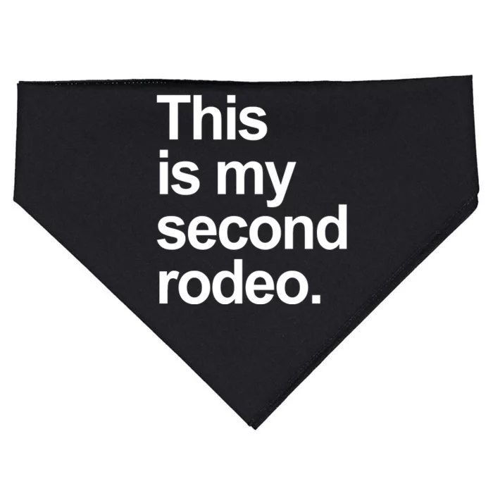 This Is My Second Rodeo USA-Made Doggie Bandana