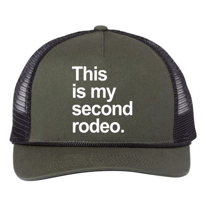 This Is My Second Rodeo Retro Rope Trucker Hat Cap