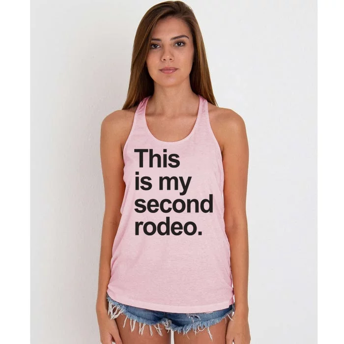 This Is My Second Rodeo Women's Knotted Racerback Tank