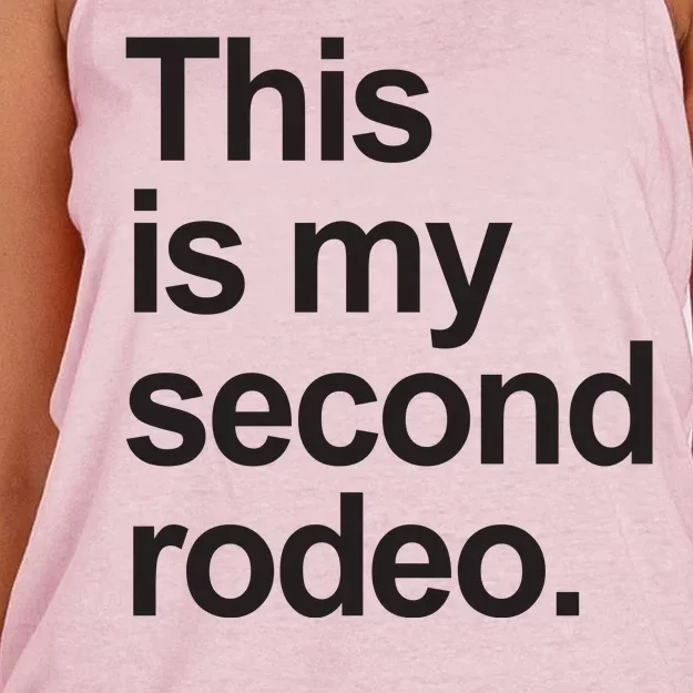 This Is My Second Rodeo Women's Knotted Racerback Tank