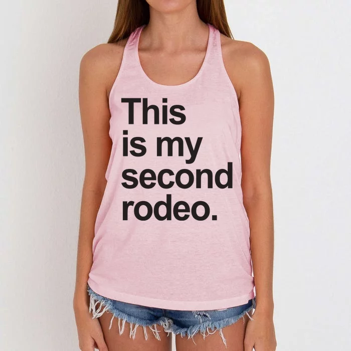 This Is My Second Rodeo Women's Knotted Racerback Tank