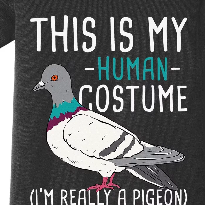 This Is My Human Costume Pigeon Racing Lover Bird Breeder Baby Bodysuit